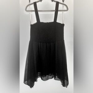 EUC 0X Addition Elle Black Smock Top